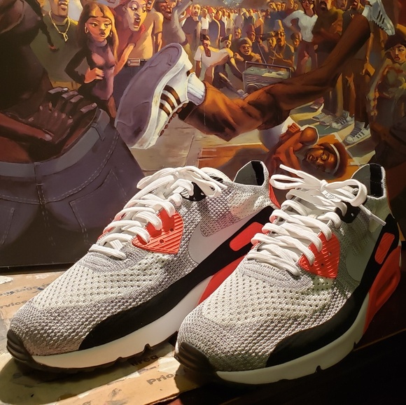 SOLD.....Air Max 90 infrared flyknit - Picture 2 of 8